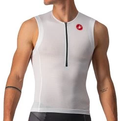 Castelli Free Tri 2 Sleeveless Top - White/black 101