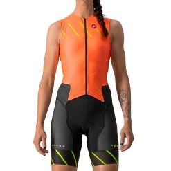 Castelli Free Sanremo W Suit Sleeveless Women's - Coral Flash 583