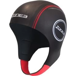 Zone3 Neoprene Swim Cap - Black/red/white