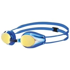 Arena Tracks Mirror Swimming Goggles Kids - Blue Yellow Revo - Blue/Blue