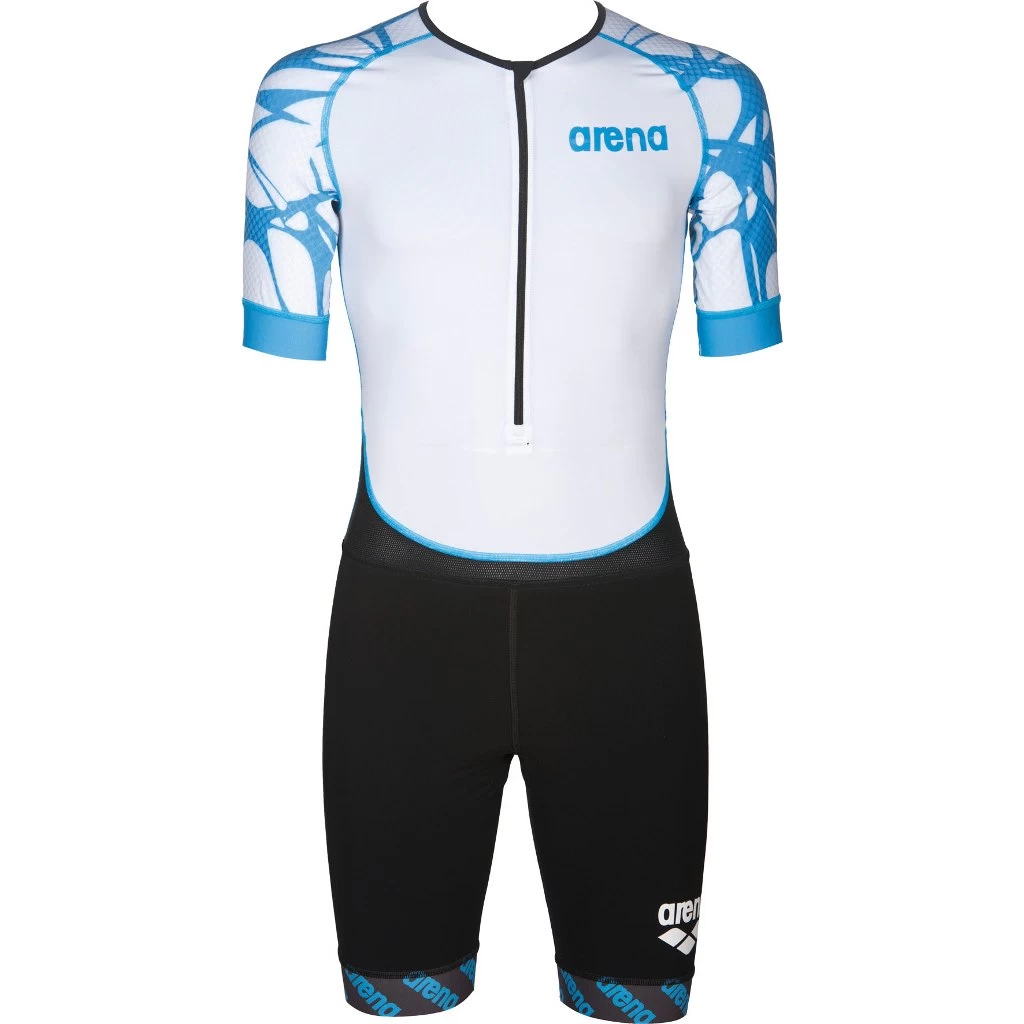 Arena ST Aero Front Zip Trisuit Men - Black/White/Aqua Blue 3 Arena ST Aero Front Zip Trisuit Men - Black/White/Aqua Blue