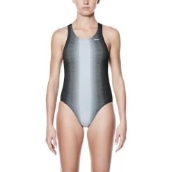 Nike Swim Fade Sting Fast Back One-Piece - Black -Aqua Fit Shop 266913 01 d 533514