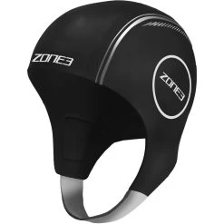 Zone3 Neoprene Swim Cap - Black/silver