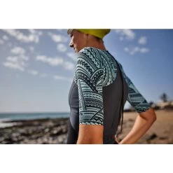 Zone3 Women's WTC Ironman Legal Kona Short Sleeve Swimskin - Black/grey/turquoise 13 Zone3 Women's WTC Ironman Legal Kona Short Sleeve Swimskin - Black/grey/turquoise -Aqua Fit Shop 271489 04 d 542882