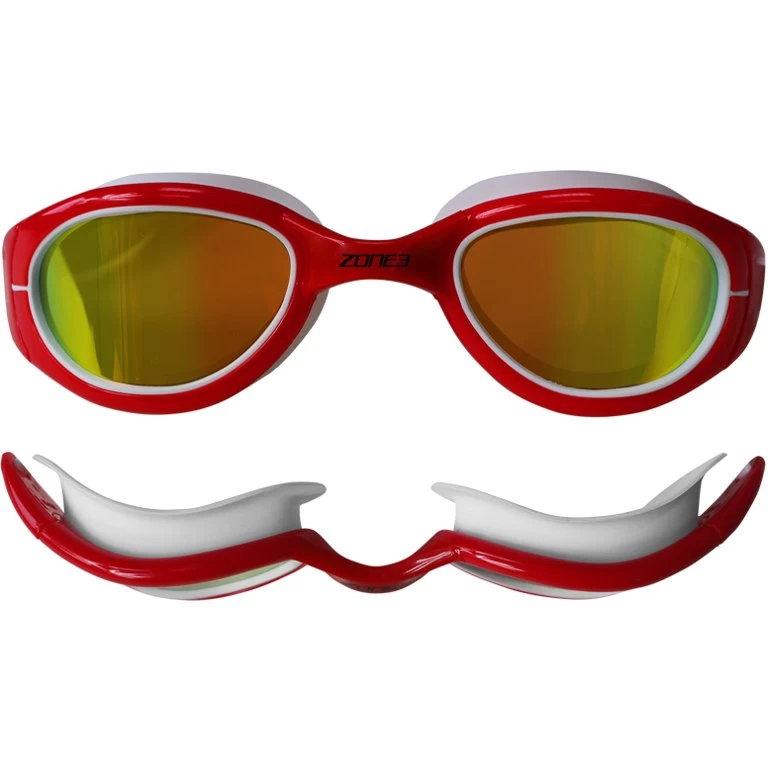 Zone3 Attack Swim Goggles - Polarised - Red/white 4 Zone3 Attack Swim Goggles - Polarised - Red/white - Image 2