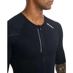 2XU Aero Sleeved Trisuit - Black/white -Aqua Fit Shop 2xu aero sleeved trisuit black white 5 1440551