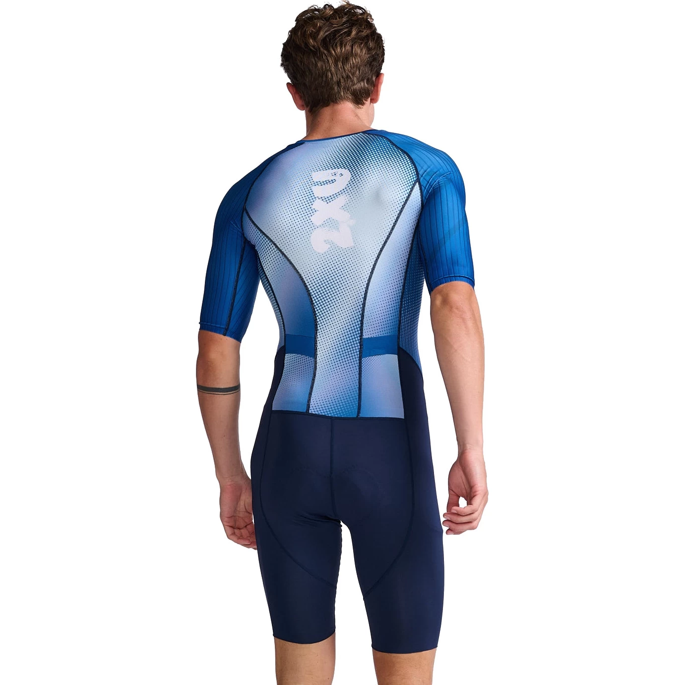 2XU Aero Sleeved Trisuit - Midnight/white 4 2XU Aero Sleeved Trisuit - Midnight/white - Image 2