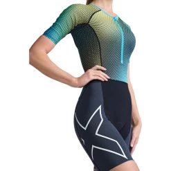 2XU Aero Sleeved Trisuit Women - India Ink/white 12 2XU Aero Sleeved Trisuit Women - India Ink/white -Aqua Fit Shop 2xu aero sleeved trisuit women india ink white 3 1457353