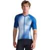 2XU Aero Tri Sleeved Top - Surf/white -Aqua Fit Shop 2xu aero tri sleeved top surf white 7 1457365