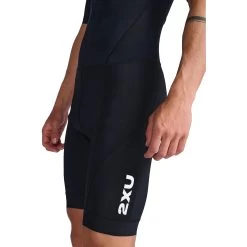 2XU Core Sleeved Trisuit - Black/white -Aqua Fit Shop 2xu core sleeved trisuit black white 2 1457395