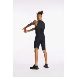 2XU Light Speed Front Zip Trisuit - Black/gold -Aqua Fit Shop 2xu light speed front zip trisuit mens black gold12 1181273
