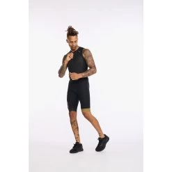 2XU Light Speed Front Zip Trisuit - Black/gold -Aqua Fit Shop 2xu light speed front zip trisuit mens black gold7 1181271