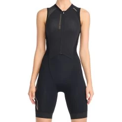 2XU Light Speed Front Zip Women's Trisuit - Black/gold