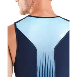2XU Perform Tri Singlet - Midnight/fresh Ombre 10 2XU Perform Tri Singlet - Midnight/fresh Ombre -Aqua Fit Shop 2xu perform tri singlet triathlonshirt midnight fresh ombre2 816624