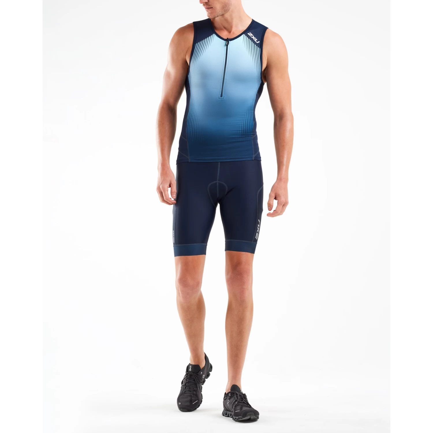2XU Perform Tri Singlet - Midnight/fresh Ombre 8 2XU Perform Tri Singlet - Midnight/fresh Ombre - Image 6