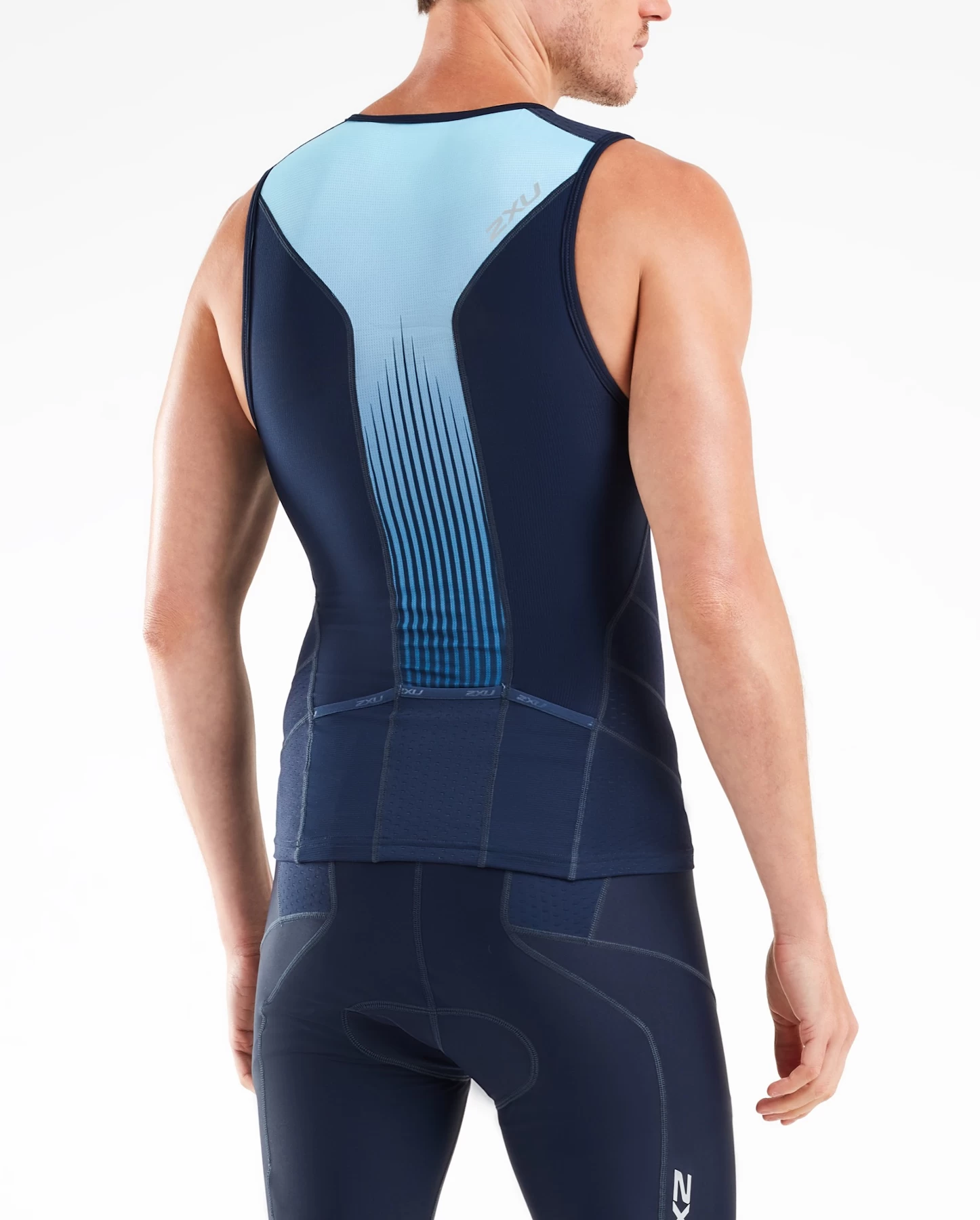 2XU Perform Tri Singlet - Midnight/fresh Ombre 7 2XU Perform Tri Singlet - Midnight/fresh Ombre - Image 5