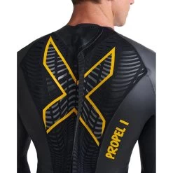 2XU Propel P:1 Wetsuit - Black/ambition -Aqua Fit Shop 2xu propel p 1 wetsuit black ambition 2 1459564