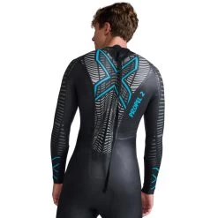 2XU Propel P:2 Wetsuit - Black/aloha -Aqua Fit Shop 2xu propel p 2 wetsuit black aloha 7 1478330