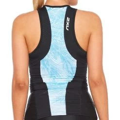 2XU Women's Perform Tri Singlet - Black/aqua Mirage 7 2XU Women's Perform Tri Singlet - Black/aqua Mirage -Aqua Fit Shop 2xu womens perform tri singlet black aqua mirage 2 979689