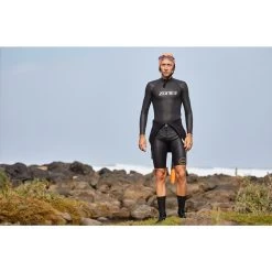 Zone3 Neoprene Long Sleeve Under Wetsuit Baselayer - Black/white -Aqua Fit Shop 313980 03 d 648786