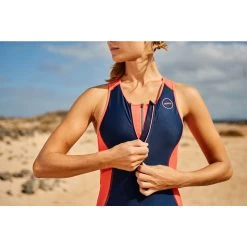 Zone3 Women's Aquaflo Plus Trisuit - Black/grey/mint -Aqua Fit Shop 314139 12 d 649200