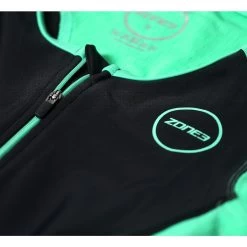 Zone3 Women's Aquaflo Plus Trisuit - Black/grey/mint -Aqua Fit Shop 314149 03 d 649234