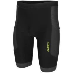 Zone3 Men's Aquaflo Plus Shorts - Black/grey/neon Green