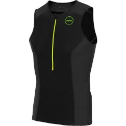 Zone3 Men's Aquaflo Plus Top - Black/grey/neon Green