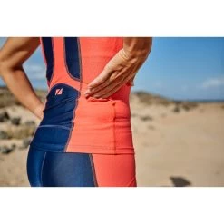 Zone3 Women's Aquaflo Plus Tri Top - Navy/coral -Aqua Fit Shop 314209 09 d 649363
