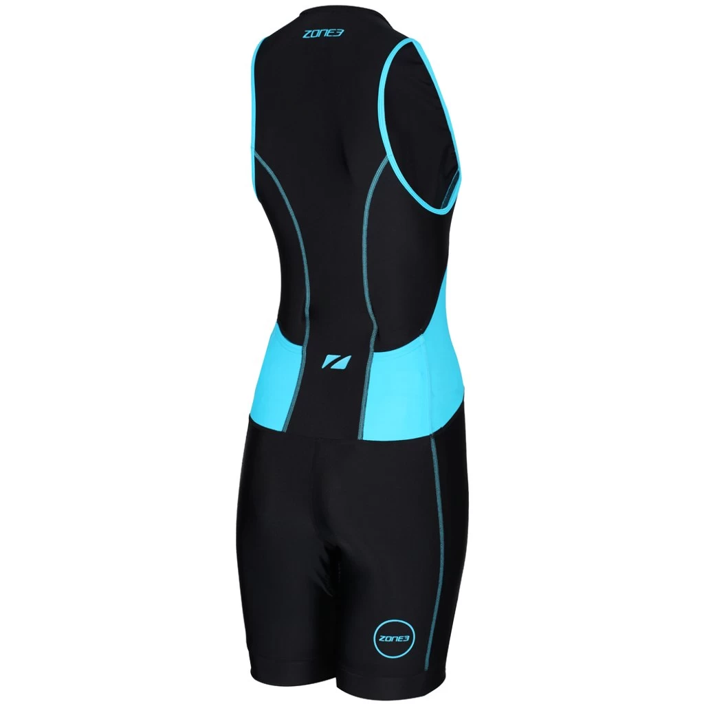Zone3 Women Activate Trisuit - Black/turquoise 5 Zone3 Women Activate Trisuit - Black/turquoise - Image 3