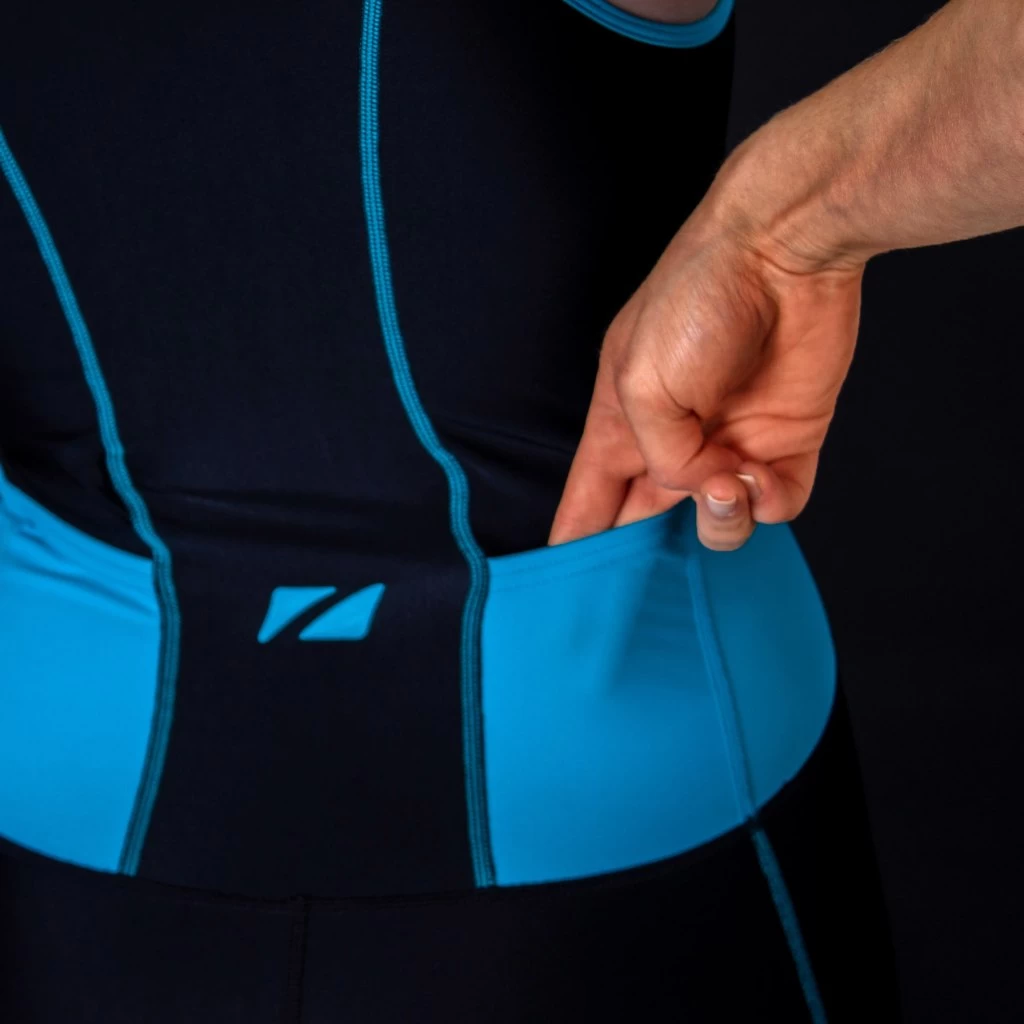 Zone3 Women Activate Trisuit - Black/turquoise 7 Zone3 Women Activate Trisuit - Black/turquoise - Image 5