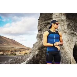 Zone3 Men's Performance Culture Tri Top - Marl Navy/black -Aqua Fit Shop 314465 10 d 649933