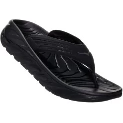 Hoka Ora Recovery Flip 2 Thong Sandals - Black / Dark Gull Gray