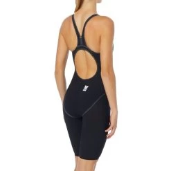 TYR Thresher Women's Open Back Swimsuit - Black/grey -Aqua Fit Shop 326032 04 d 681021