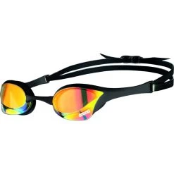 Arena Cobra Ultra Swipe Mirror Swimming Goggle - Yellow Copper - Black
