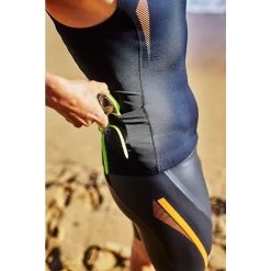 Zone3 Unisex SwimRun Top - Black/orange -Aqua Fit Shop 352205 05 d 754721