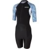 Zone3 Women's Lava Short Sleeve Trisuit - Kona Print - Black/white/blue -Aqua Fit Shop 352277 00 d 754933