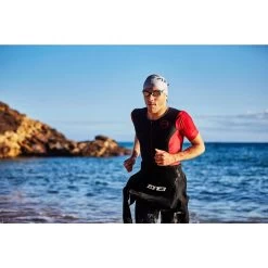 Zone3 Men's Aquaflo Plus Short Sleeve Full Zip Trisuit - Black/red -Aqua Fit Shop 352297 11 d 754999