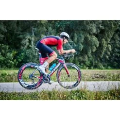 Zone3 Men's Aquaflo Plus Short Sleeve Full Zip Trisuit - Black/red -Aqua Fit Shop 352297 12 d 755000