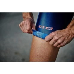 Zone3 Women's Activate Plus Revolution Short Sleeve Trisuit - Navy/coral -Aqua Fit Shop 352322 05 d 755095