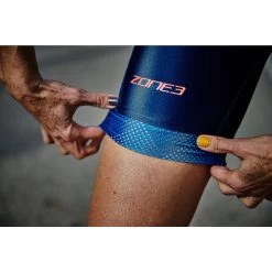 Zone3 Women's Activate Plus Revolution Short Sleeve Trisuit - Navy/coral -Aqua Fit Shop 352322 06 d 755096