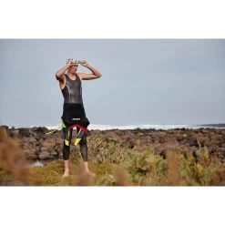 Zone3 Men's Neoprene Kneeskin Swimsuit - Black/red/white -Aqua Fit Shop 352405 02 d 755433