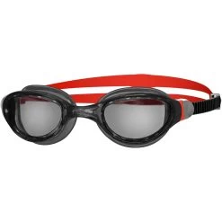Zoggs Phantom 2.0 Swimming Goggles - Black/red/smoke
