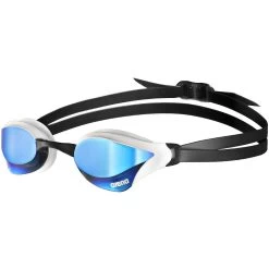 Arena Cobra Core Swipe Mirror Swimming Goggle - Blue - White