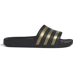 Adidas Adilette Aqua Slides Bathing Shoes - Core Black/gold Metal/core Black EG1758
