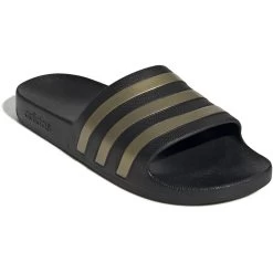 Adidas Adilette Aqua Slides Bathing Shoes - Core Black/gold Metal/core Black EG1758 -Aqua Fit Shop adidas adilette aqua slides bathing shoes core black gold metal core black eg1758 7 1358439