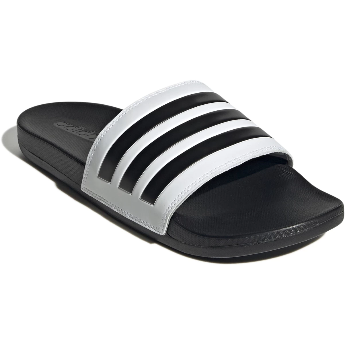 Adidas Adilette Comfort Sandals - White/core Black/core Black GZ5893 3 Adidas Adilette Comfort Sandals - White/core Black/core Black GZ5893