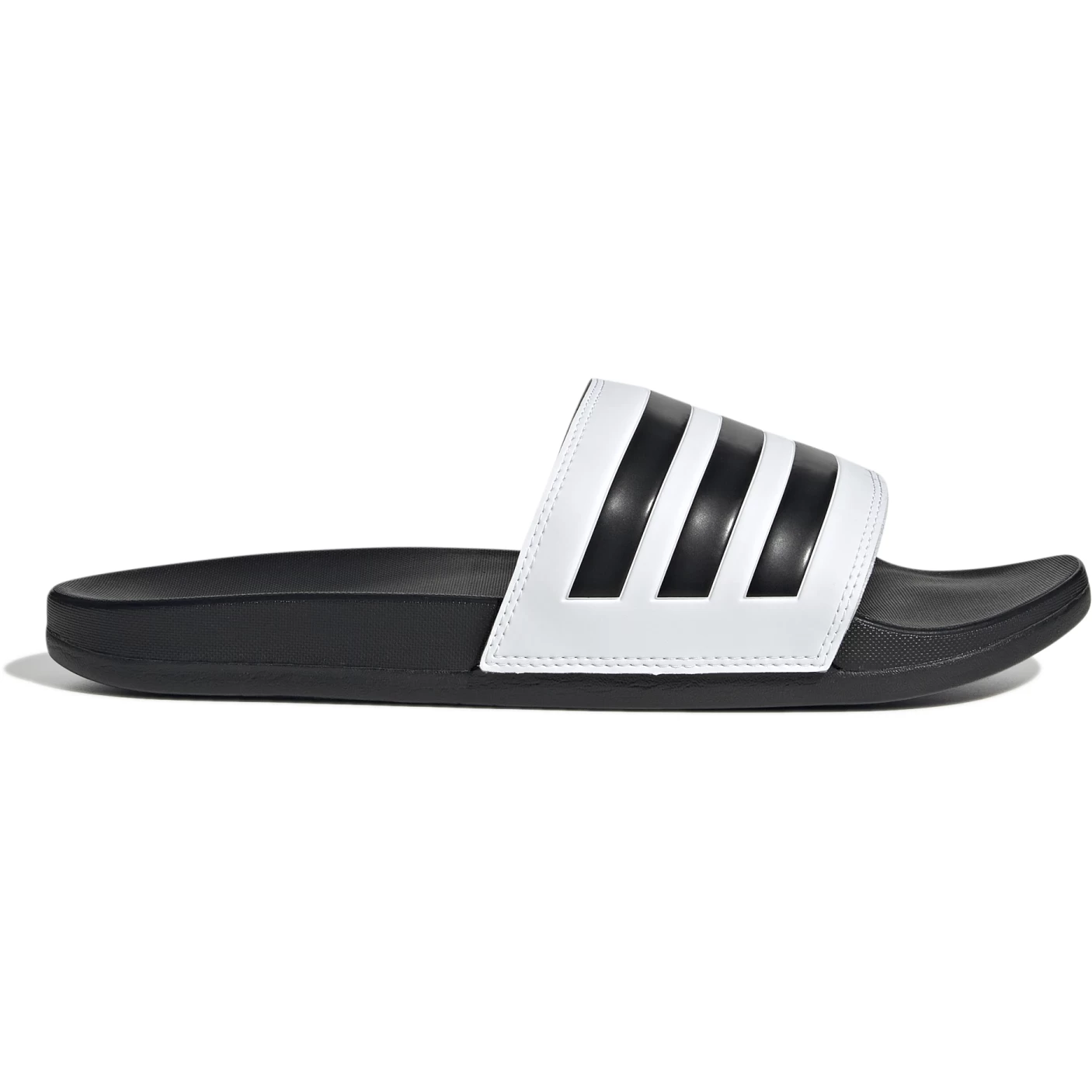 Adidas Adilette Comfort Sandals - White/core Black/core Black GZ5893 6 Adidas Adilette Comfort Sandals - White/core Black/core Black GZ5893 - Image 4
