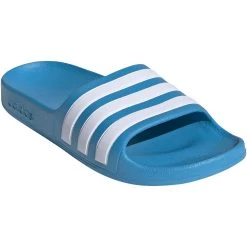 Adidas Adilette Aqua Slides Kids - Solitary Blue/future White/solitary Blue FY8071