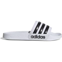 Adidas Shower Adilette Slides Bathing Shoe - Footwear White/core Black/footwear White GZ5921